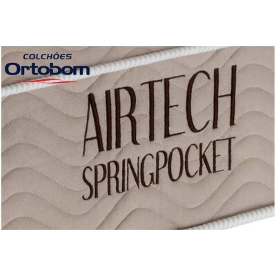 Colcho Queen Airtech Springpocket 158x198x25 Ortobom | Suporta at 240kg