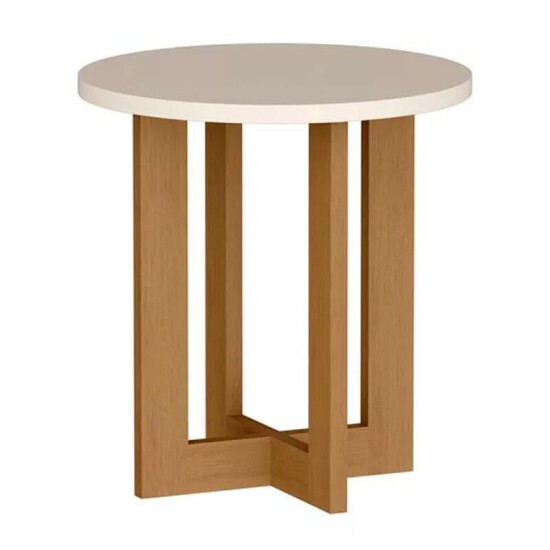 Mesa Lateral 8002 Luxo P�rola/Nature JB Bechara
