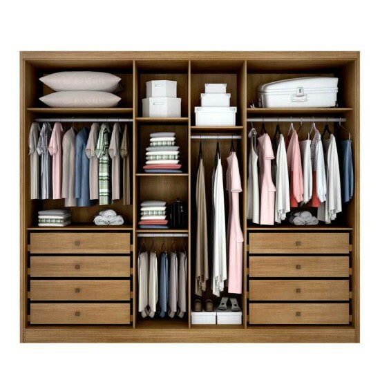 Guarda-roupa Casal 2,76m Robust Plus Cumaru/Fendi Fosco 6 Portas 8