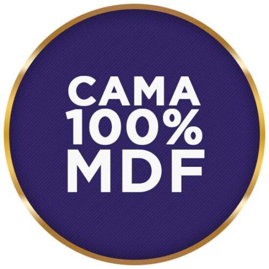 Cama Casal Primcia Cinamomo Ripado - D Doro