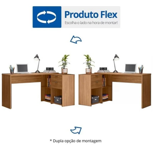 Mesa Office NT 2060 Freij 2 Gavetas Larg. 2.00m - Notvel