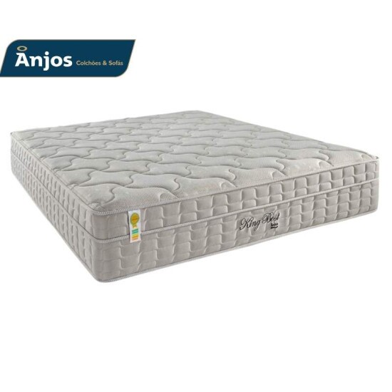 Colch�o Casal Molas Ensacadas Pocket King Best Anjos 138x188x28 cm | Suporta at� 240kg