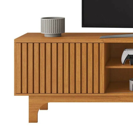 Rack Triunfo Larg. 2.00m Cinamomo Ripado para TV at� 70\\\" - JCM