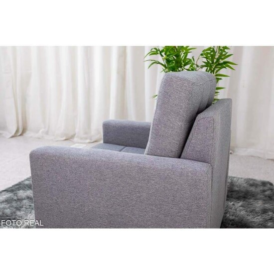 Poltrona �ustria Linho Cinza A59