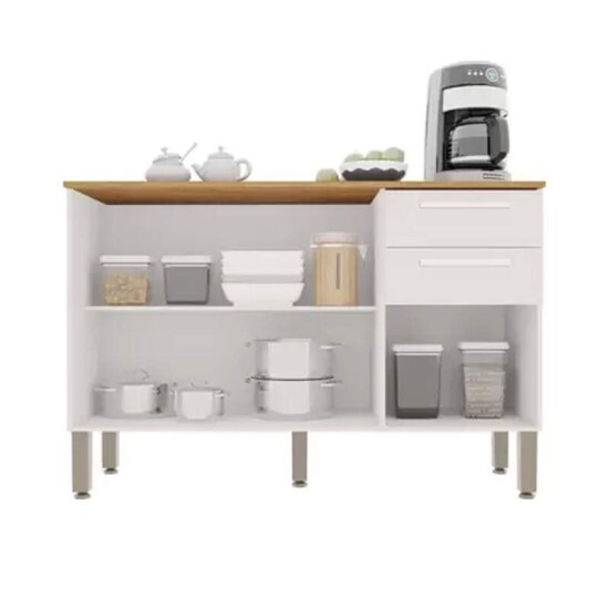 Balc�o para Cozinha Val�ncia Branco Sall�to