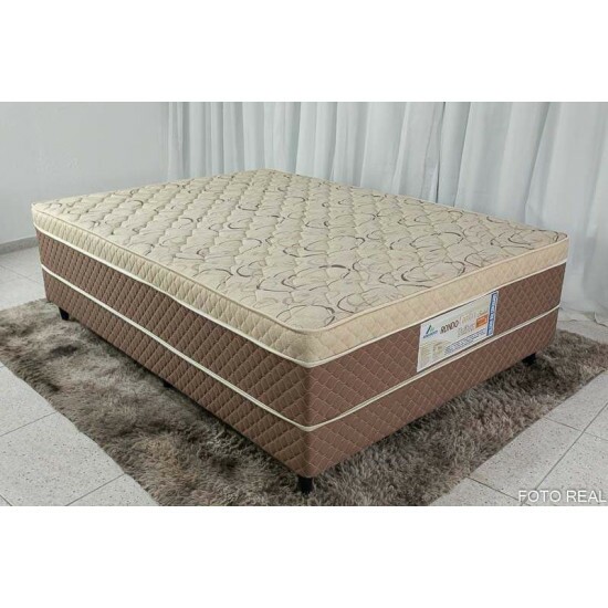 Cama Box Casal Ortopdico Rondoconfort 138x188x60 D33 Rondomveis | Suporta at 300kg