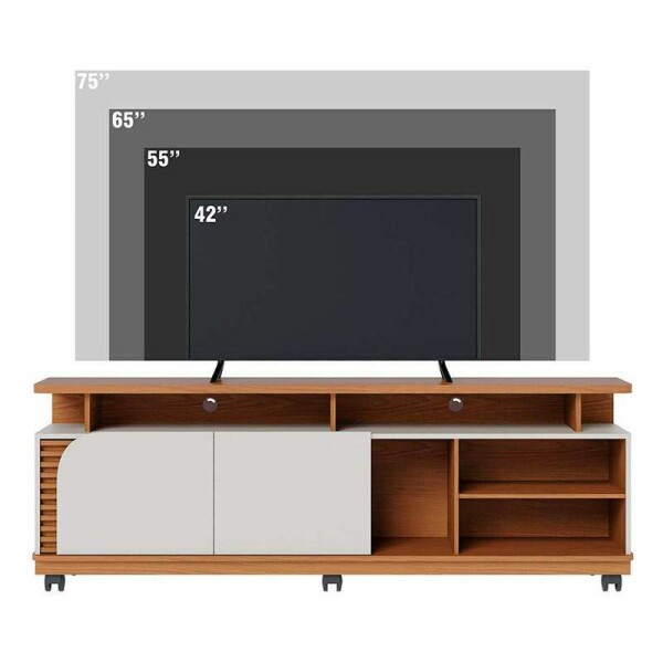 Rack Bancada Jurer Larg. 1.80m Freij/Off White Colibri