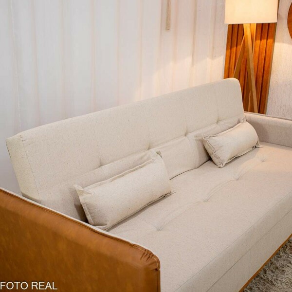 Sof Cama Ipanema Ba Linho Bege 2274 Larg. 2.05m