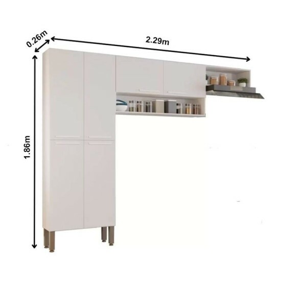 Cozinha Madri Branco Sall�to