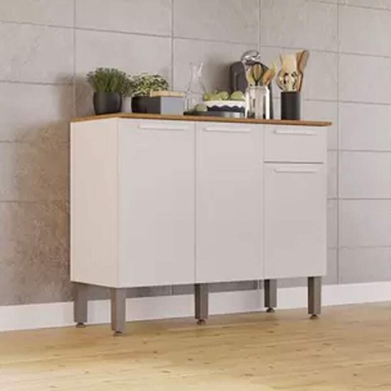 Balc�o de Cozinha 1,05m Madri Branco - Sall�to
