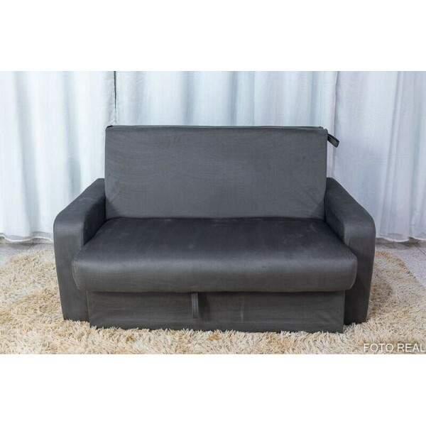 Sof Cama Daiane C/ Ba Cinza 250 Larg. 1.40m