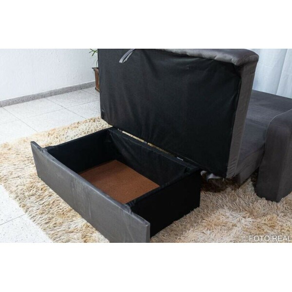 Sof Cama Daiane C/ Ba Cinza 250 Larg. 1.40m