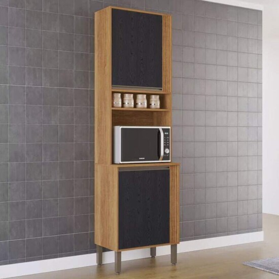 Torre Quente Cozinha Prola Cinamomo/Preto Sallto