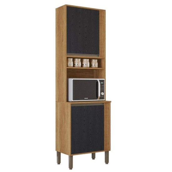 Torre Quente Cozinha Prola Cinamomo/Preto Sallto