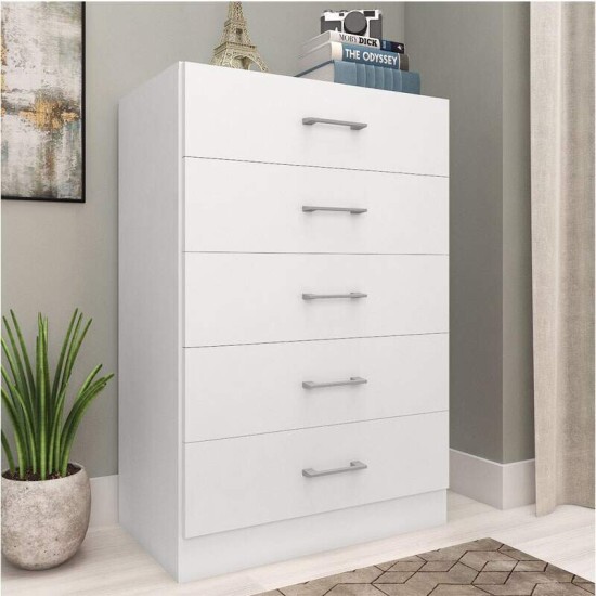 C�moda Aruba CO800 Branco 5 Gavetas Larg. 0.61m - Fellicci