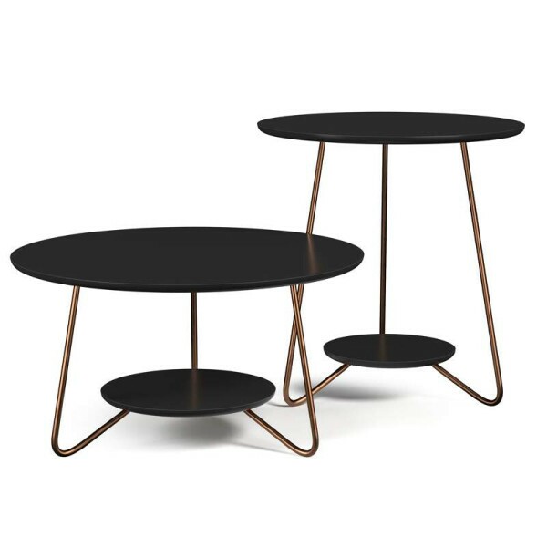 Jogo de Mesa Liz Preto EJ Moveis