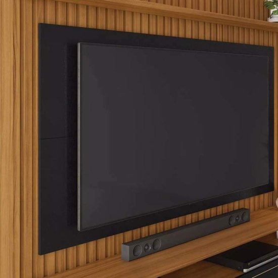 Home 1,83m NT 1340 Freij�/Preto com Detalhe Ripado para TV at� 65\\\" - Not�vel
