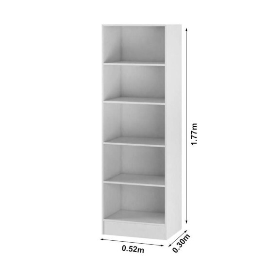 Biblioteca Mirage Larg. 0.52m Branco Viero