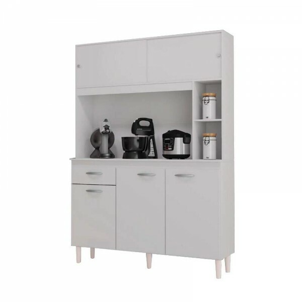 Kit Duda 1.20m 5 Portas Branco Poquema
