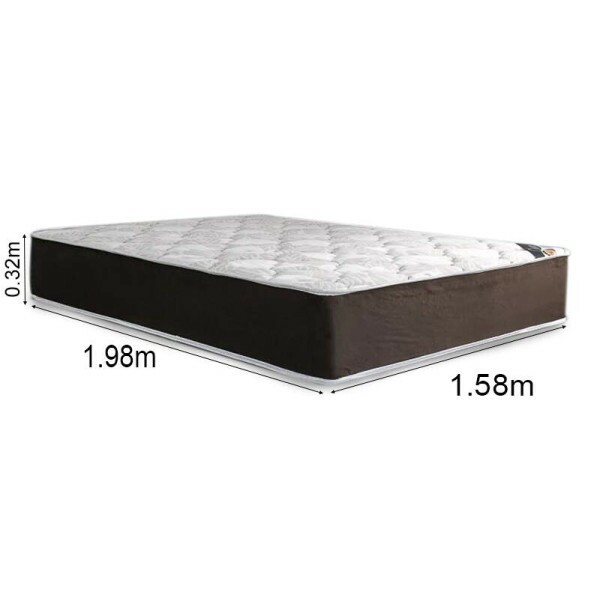 Colcho Queen Clean Marrom 158x198x32 Molas Ensacadas Lestespuma