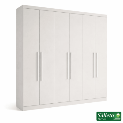 Guarda-roupa Recife 6 Portas Branco Larg. 1.80m - Sall�to