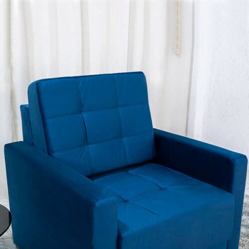 Poltrona ustria Veludo Azul A16