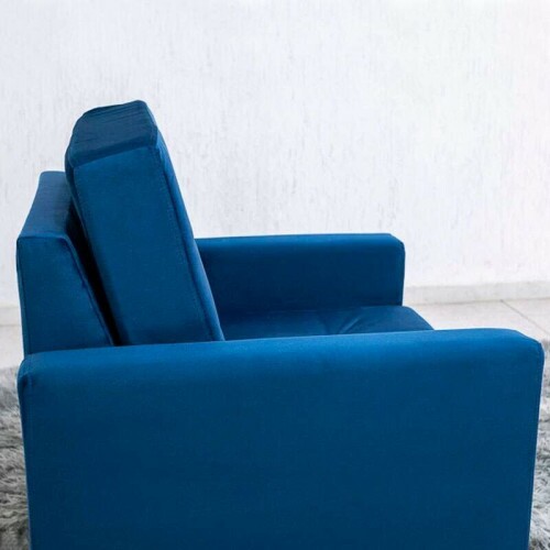 Poltrona ustria Veludo Azul A16