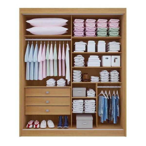 Roupeiro Santorini Cinamomo/Off 2 Portas Larg. 1.85m 100% MDF - D Doro