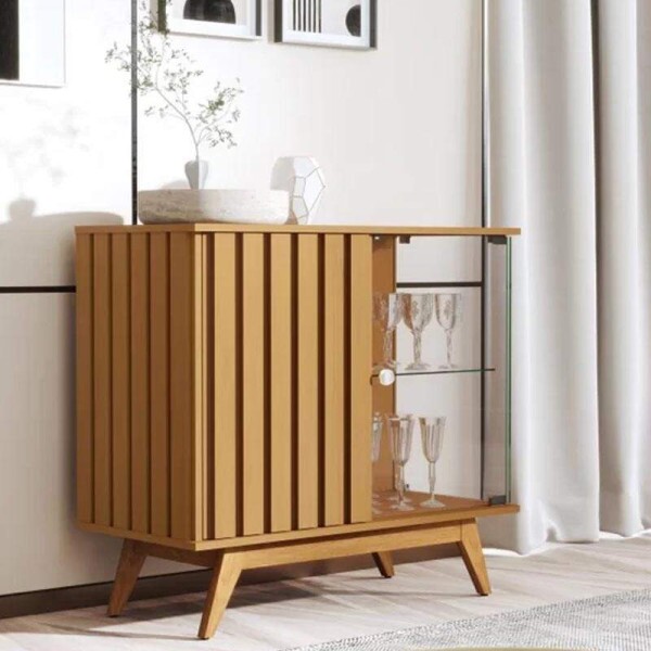 Buffet Aai Luxo Ripado com 2 Portas larg. 0.92m Nature JB Bechara