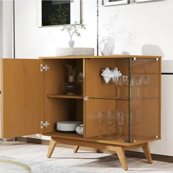 Buffet Aai Luxo Ripado com 2 Portas larg. 0.92m Nature JB Bechara