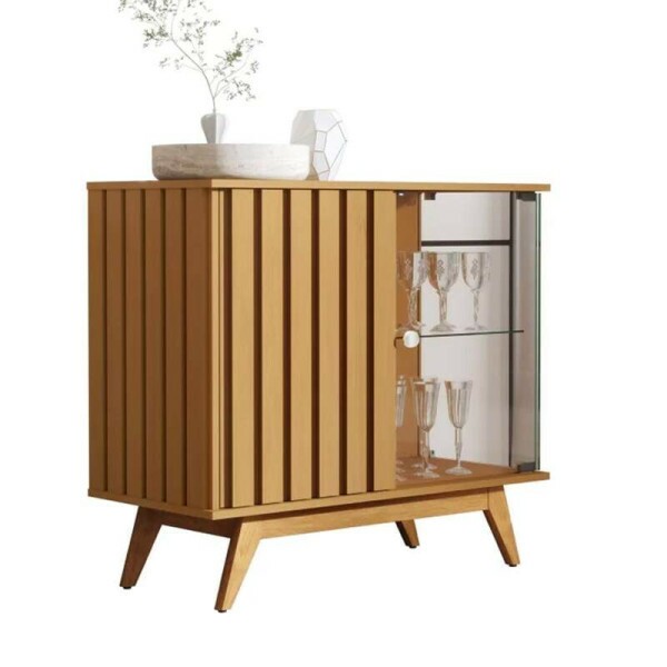Buffet Aai Luxo Ripado com 2 Portas larg. 0.92m Nature JB Bechara