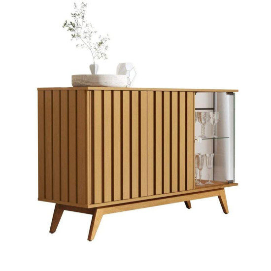 Buffet A�ai Luxo Ripado com 3 Portas larg. 1.36m Nature JB Bechara