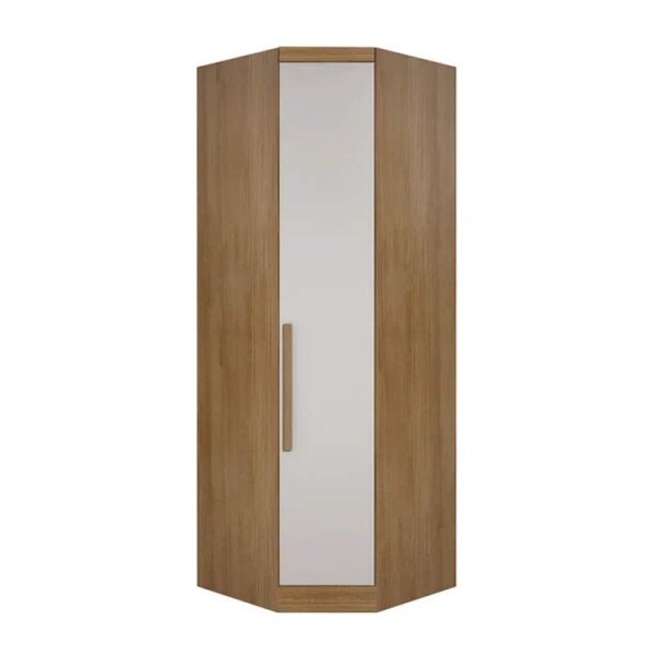 Modulado Cumaru/Fendi Fosco 1 Roupeiro Moderni 4 Pts + 2 Criado Rizon + 1 Canto Oblquo Rizon + 1 Areo 3 portas Rizon - Novo Horizonte