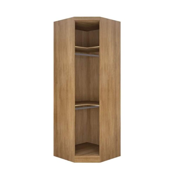 Modulado Cumaru/Fendi Fosco 1 Roupeiro Moderni 4 Pts + 2 Criado Rizon + 1 Canto Oblquo Rizon + 1 Areo 3 portas Rizon - Novo Horizonte