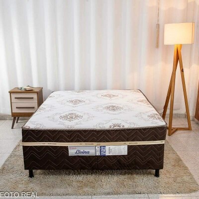 Cama Box Casal Livina 138x188x58 Molas Ensacadas - Orthoside | Suporta at 220kg