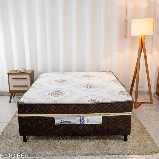 Cama Box Casal Livina 138x188x58 Molas Ensacadas - Orthoside | Suporta at 220kg