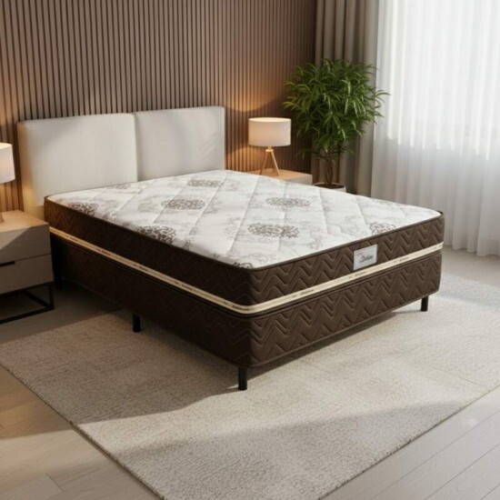 Cama Box Casal Livina 138x188x58 Molas Ensacadas - Orthoside | Suporta at 220kg