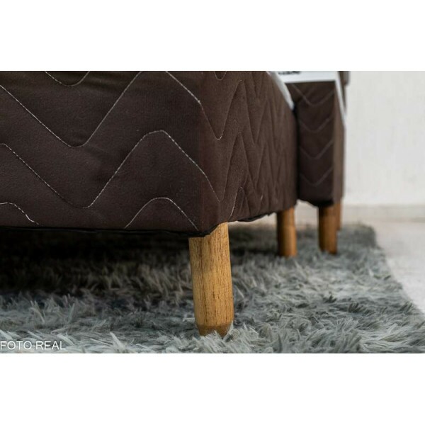 Cama Box Solteiro Livina Molas Ensacadas + Cama Auxiliar Orthoside