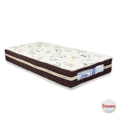 Colcho Solteiro Livina 88x188x25 D33 e Molas Ensacadas - Orthoside