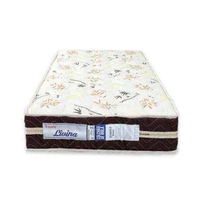Colcho Solteiro Livina 88x188x25 D33 e Molas Ensacadas - Orthoside