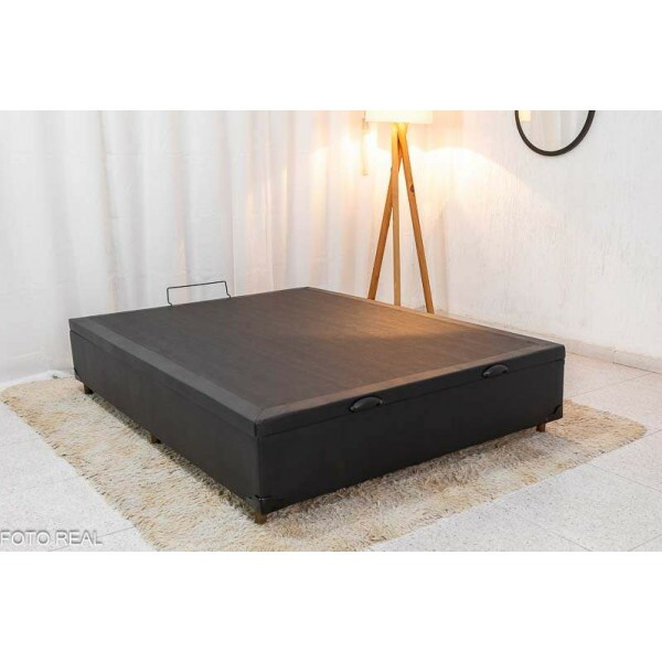 Box Ba Casal Pop 138x188x42 Tiza Korino Preto Nature