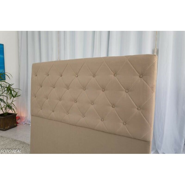 Cabeceira Casal Rio Sued Bege Larg. 1.40m