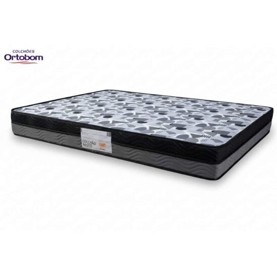 Colcho Casal Ortopdico EPS Iso Dupla Face D-33 138x188x20 - Ortobom | Suporta at 260kg