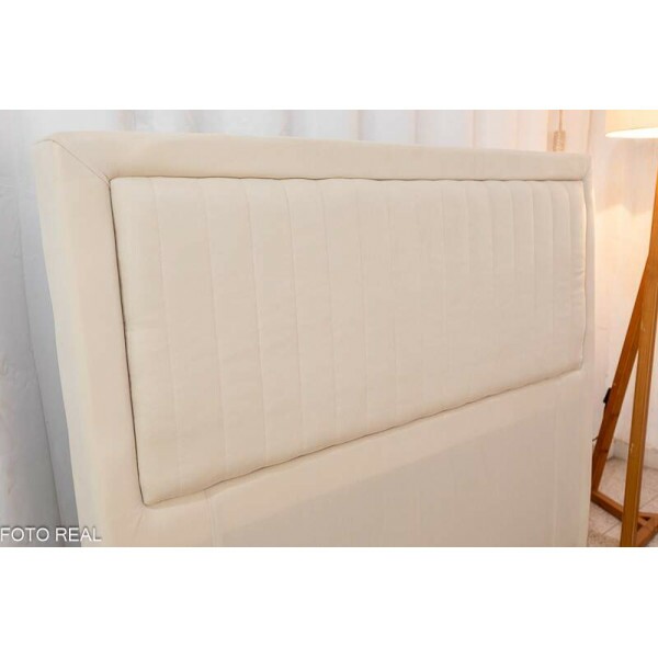 Cabeceira Casal Cintia Veludo Bege Larg. 1.40m