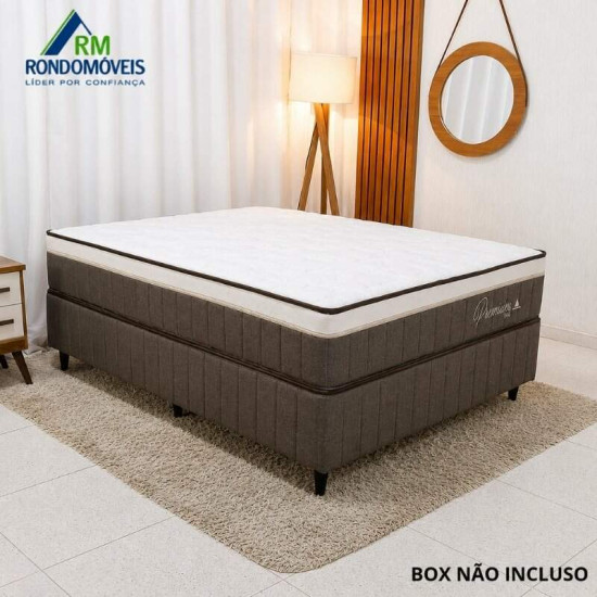 Colch�o Casal Molas Ensacadas Pocket Premium Plus Rondom�veis 138x188x32 cm | Suporta at� 240kg
