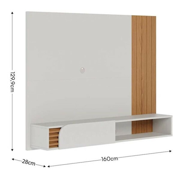 Home Suspenso Jurer Off/Freij Para TV at 60 Polegadas Larg. 1.60m - Colibri