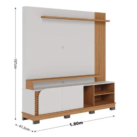 Home 1,80m Jurer� Off/Freij� para TV at� 75\" - Colibri