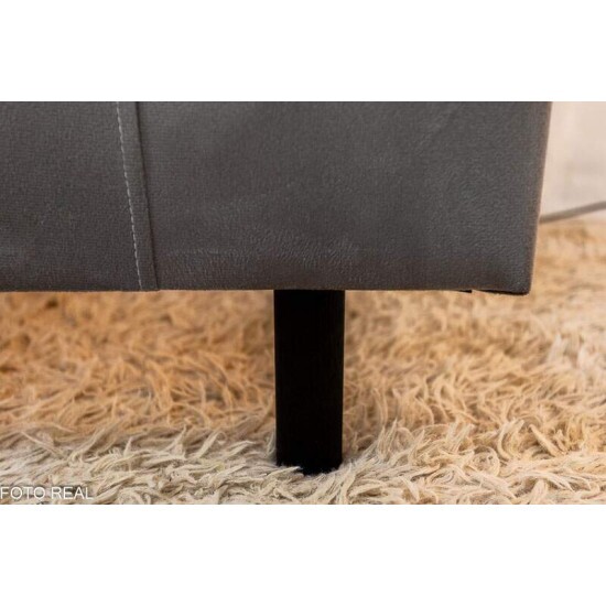 Cabeceira Casal Cintia Veludo Cinza Larg. 1.40m