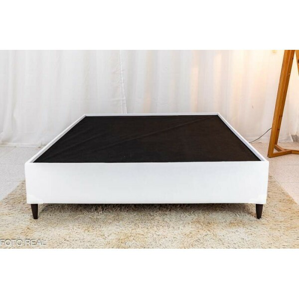 Base Box Casal Zeus 142x190x38 Korino Branco SE