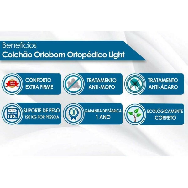 Box Casal Bipartida Sued Marrom N. Sonho + Colcho Casal Ortopdico Light 138x188x25 - Ortobom